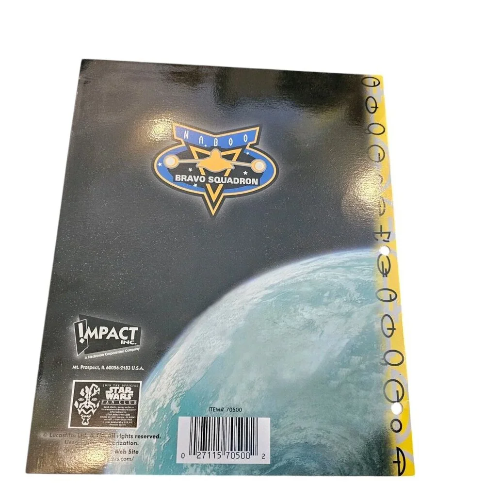Lot Of Star Wars 90s Y2K 2 Pocket Folders NEW Naboo Episode‎ 1 Jedi Set Of 4